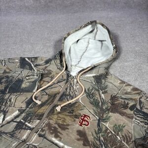 Flordia State Seminoles Hoodie Sweatshirt Mens S Full Zip Real Tree Camo Logo